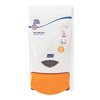 Image of Deb Stoko White Sun Protect Cream Dispenser 1Ltr 