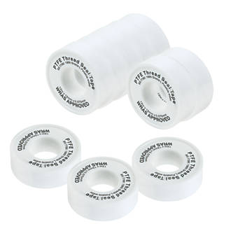 Image of PTFE Tape for Water 12m x 12mm 10 Pack 