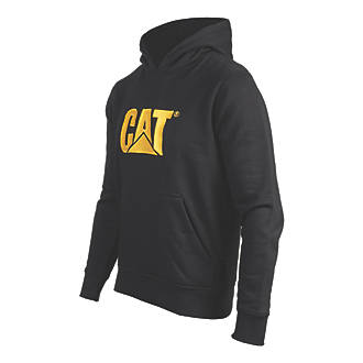 Image of CAT Trademark Hooded Sweatshirt Black X Large 46-48" Chest 