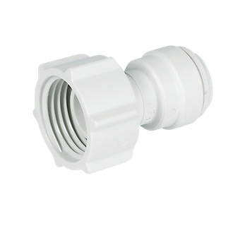 Image of JG Speedfit Plastic Push-Fit Straight Tap Connectors 10mm x 1/2" 2 Pack 