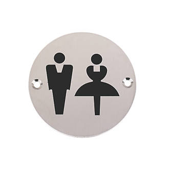 Image of Unisex Toilet Sign 76mm 