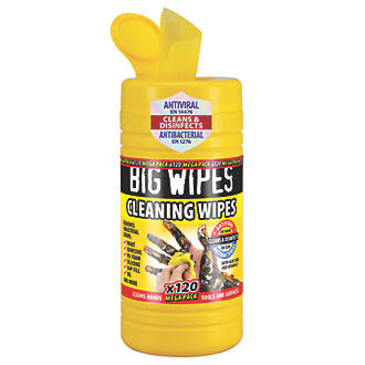 Image of Big Wipes Cleaning Wipes Yellow 120 Pack 