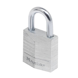 Image of Master Lock 9130EURD Aluminium Weatherproof Wide Solid Padlock 30mm 