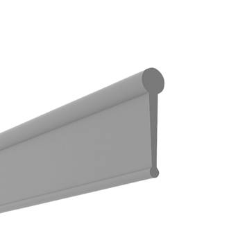 Image of Aqualux Replacement 4-Fold Bath Screen Seal Grey 1020mm 