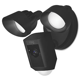 Image of Ring Cam Wired Plus 8SF1P1-BEU0 Black Wired 1080p Outdoor Smart Camera with Floodlight with PIR Sensor 