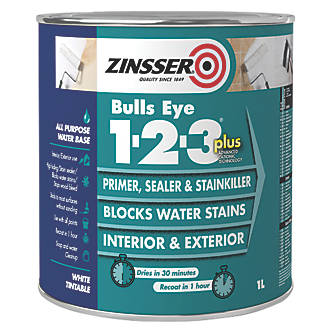 Image of Zinsser Bulls Eye 1-2-3 Plus Primer 1Ltr 