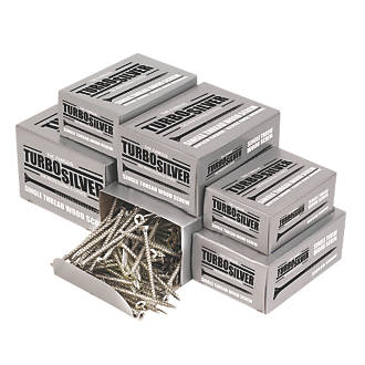 Image of Turbo Silver PZ Double-Countersunk Woodscrews Trade Pack 1400 Pcs 