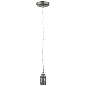 Image of Inlight Shade Ceiling Pendant Light Cable Set Pewter / Black 
