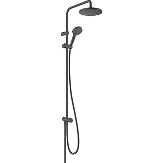 Image of Hansgrohe Vernis Blend 200 Reno Shower Set Modern Design Matt Black 