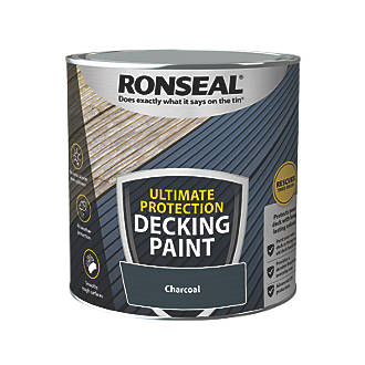 Image of Ronseal Ultimate Protection Decking Paint Charcoal 2.5Ltr 