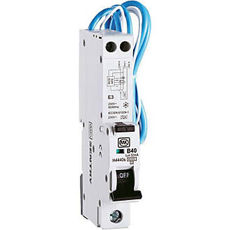 Image of MK Sentry 40A 30mA 1+N Type B AFDD with RCBO 