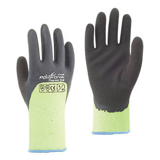 Image of Towa PowerGrab Â¾-Dipped Thermal Gloves Brown / Yellow X Large 