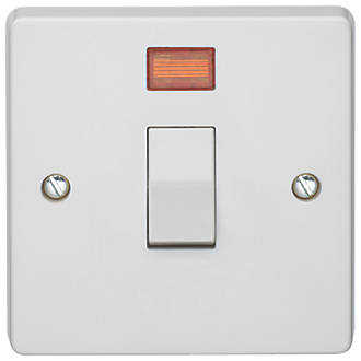 Image of Crabtree Capital 20A 1-Gang DP Control Switch White with Neon 
