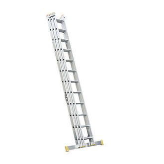 Image of Lyte 3-Section Aluminium Extension Ladder 9.6m 
