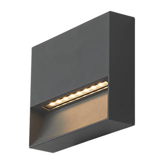 Image of 4lite Outdoor LED Square Surface Wall Light Graphite 10W 300lm 