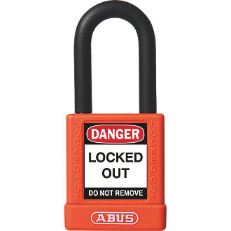 Image of Abus Aluminium Keyed-Alike Lock-Off Padlock Orange 19 x 38mm 