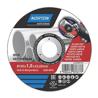 Image of Norton Stainless Steel Metal Cutting Disc 5" 