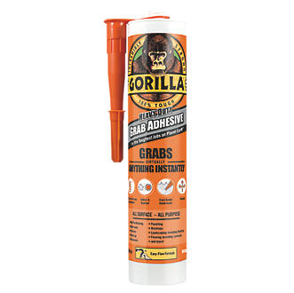 Image of Gorilla Glue 2044000 Solvent-Free Grab Adhesive White 290ml 