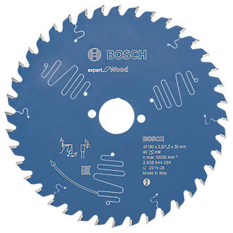 Image of Bosch Expert Wood Circular Saw Blade 190mm x 30mm 40T 