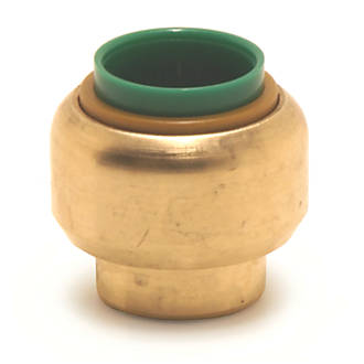 Image of Tectite Classic T61 Brass Push-Fit Stop End 1/2" 