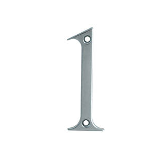 Image of Fab & Fix Door Numeral 1 Polished Chrome 80mm 