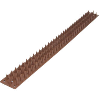 Image of Security Solutions Brown Wall Spikes 8 Pack 