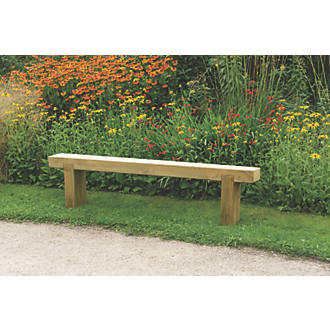 Image of Forest Sleeper Garden Bench Pressure-Treated Softwood 6' x 1' 6" 