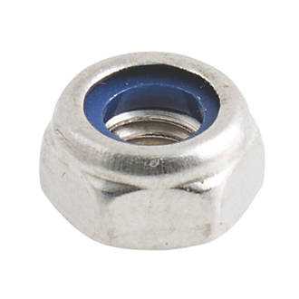 Image of Easyfix A2 Stainless Steel Nylon Lock Nuts M6 100 Pack 