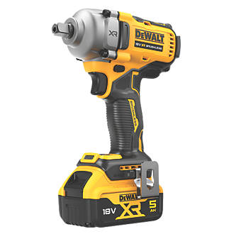 Image of DeWalt DCF892P2T-GB 18V 2 x 5.0Ah Li-Ion XR Brushless Cordless Impact Wrench 