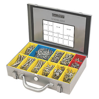 Image of Turbo Silver PZ Double-Countersunk General Trade Case 1400 Pcs 