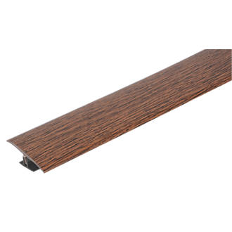 Image of Vitrex Dark Hickory Variable Height Wood & Laminate Floor Threshold 0.9m 