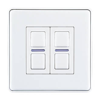 Image of Lightwave 2-Gang 2-Way LED Smart Dimmer Switch White 