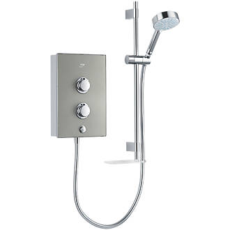 Image of Mira Decor Warm Silver 8.5kW Manual Electric Shower 