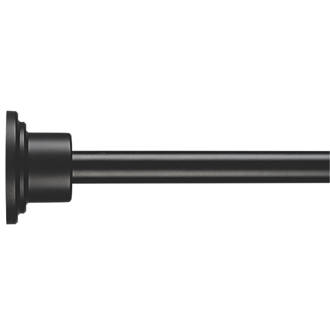 Image of Croydex Round Telescopic Shower Rod Aluminium Black 2298mm 