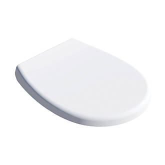 Image of Bemis Click & Clean Silent Soft-Close with Quick-Release Toilet Seat Thermoset Plastic White 