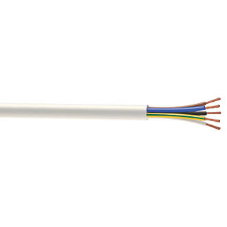 Image of Time 3185Y White 5-Core 1mmÂ² Flexible Cable 5m Coil 