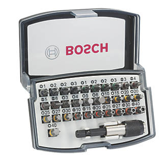 Image of Bosch 1/4" Hex Shank Mixed Screwdriver Bit Set 32 Pieces 