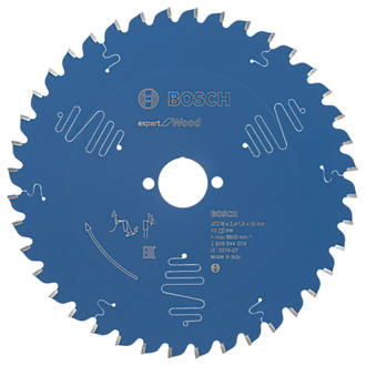 Image of Bosch Expert Wood Circular Saw Blade 216mm x 30mm 40T 