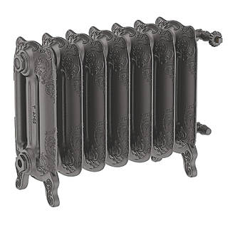Image of Terma Oxford 3-Column Cast Iron Radiator 470mm x 606mm Raw Metal 2051BTU 