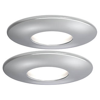 Image of 4lite Fixed Fire Rated LED Smart Downlight Chrome 5W 440lm 2 Pack 