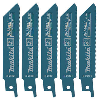 Image of Makita B-20404 Sheet Metal Reciprocating Saw Blades 100mm 5 Pack 