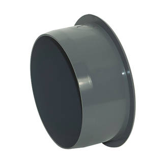 Image of FloPlast Push-Fit Socket Plug Anthracite Grey 110mm 