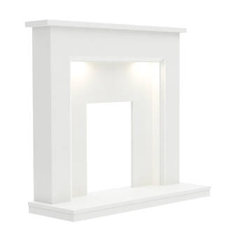 Image of Be Modern Madalyn Surround White Marble 1320mm x 1115mm 
