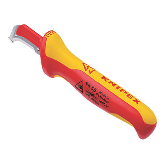 Image of Knipex 98 55 SB VDE Fixed Stripping Knife 1.5" 
