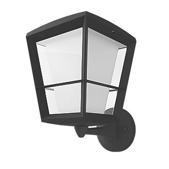 Image of Philips Hue Econic Outdoor LED Smart Up Wall Light Black 15W 1140lm 