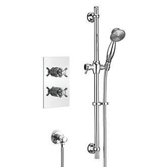 Image of Bristan 1901 Rear-Fed Concealed Chrome Thermostatic Mixer Shower 