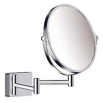 Image of Hansgrohe AddStoris Shaving Mirror Chrome 208mm x 344mm x 283mm 