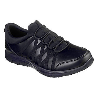 Image of Skechers Ghenter Dagsby Metal Free Womens Non Safety Shoes Black Size 4 