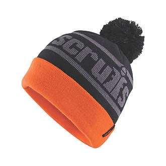 Image of Scruffs Trade Bobble Hat Black / Orange 