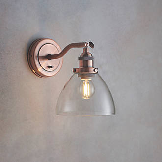 Image of Quay Design Karlson Adjustable Wall Light Aged Copper 